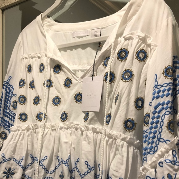 Pure Collection Peasant Top - Picture 3 of 3